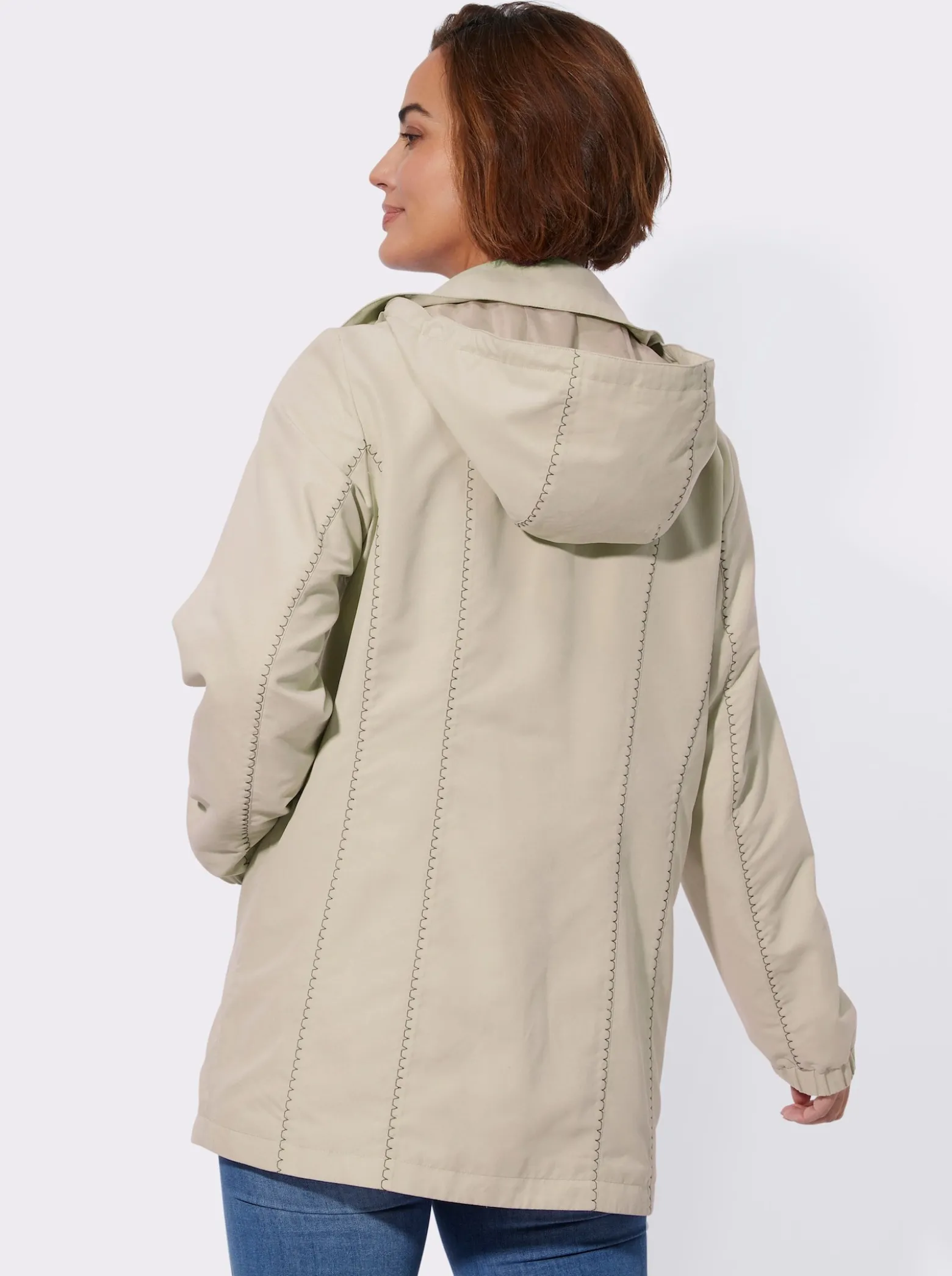 Übergangsjacke mit abknöpfbarer Kapuze