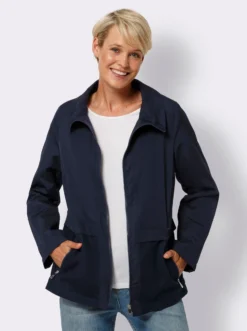 Übergangsjacke mit Mesh-Einsatz