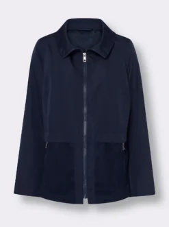 Übergangsjacke mit Mesh-Einsatz