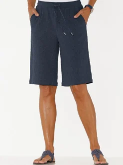 Bermudas in Crinkle-Qualität