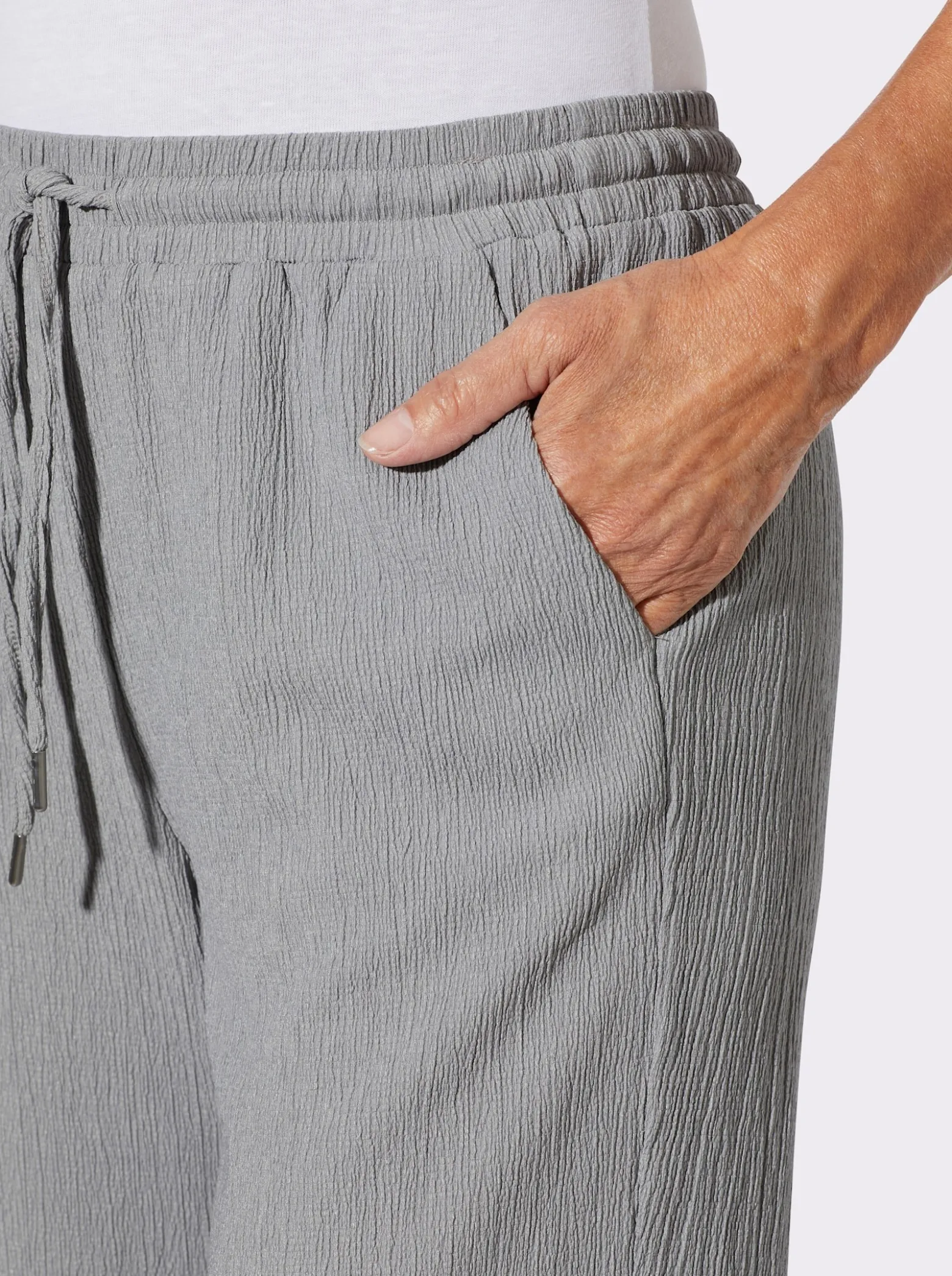 Bermudas in Crinkle-Qualität