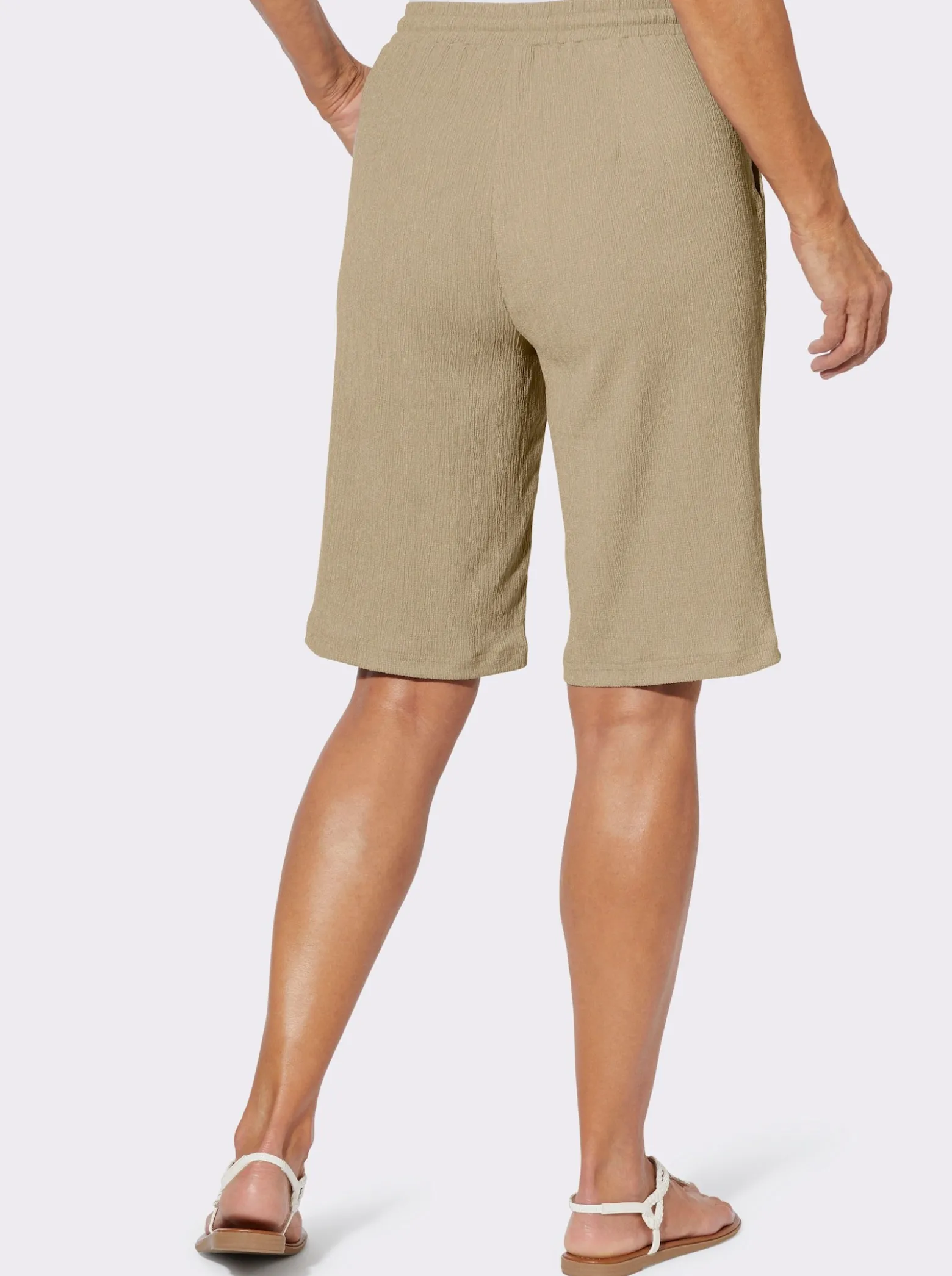 Bermudas in Crinkle-Qualität
