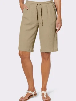 Bermudas in Crinkle-Qualität