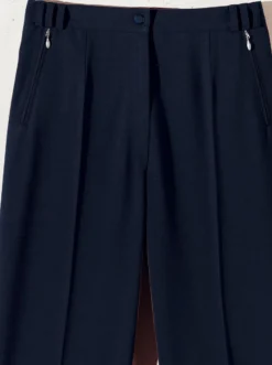 Bügelfaltenhose mit elastischem Bund