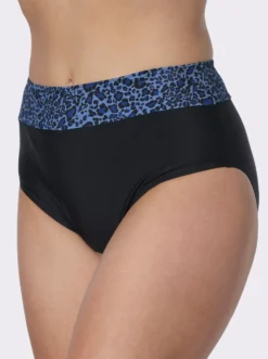 Bikini-Hose Blende mit Leo-Muster
