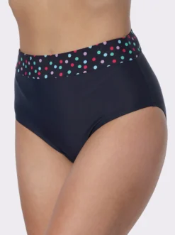 Bikini-Hose mit angesetzter Blende