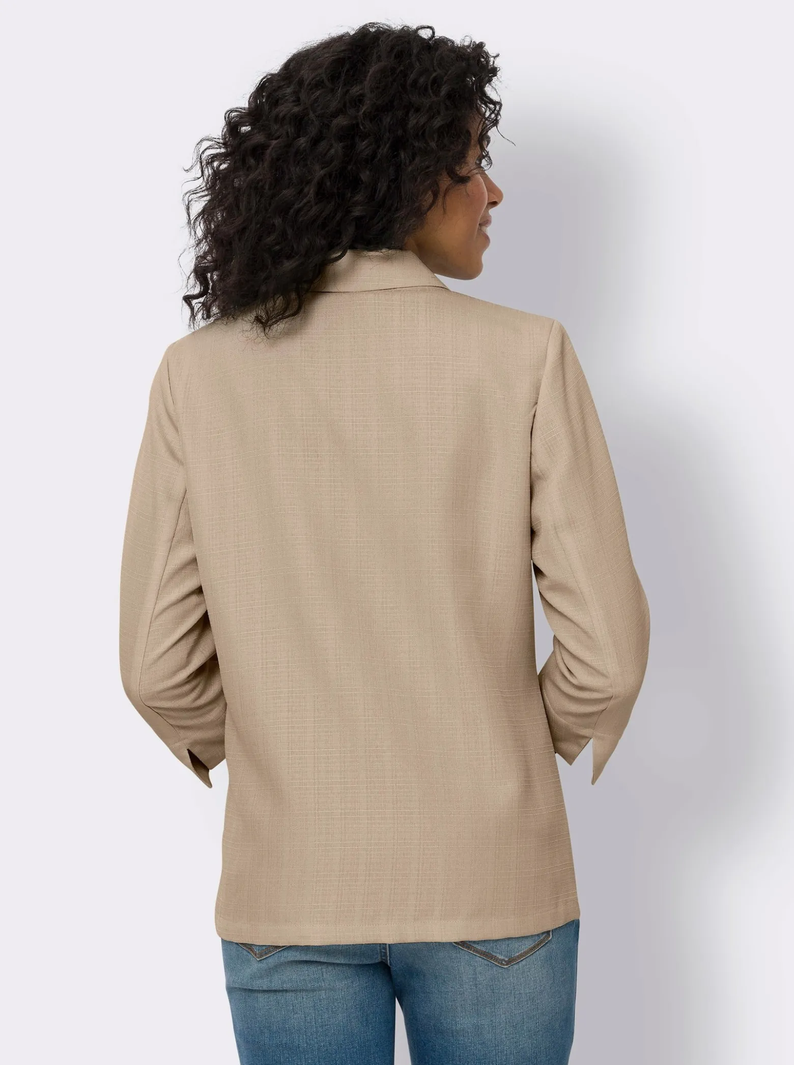 Blazer in Leinen-Optik