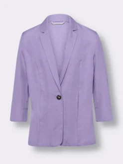 Blazer in Leinen-Optik