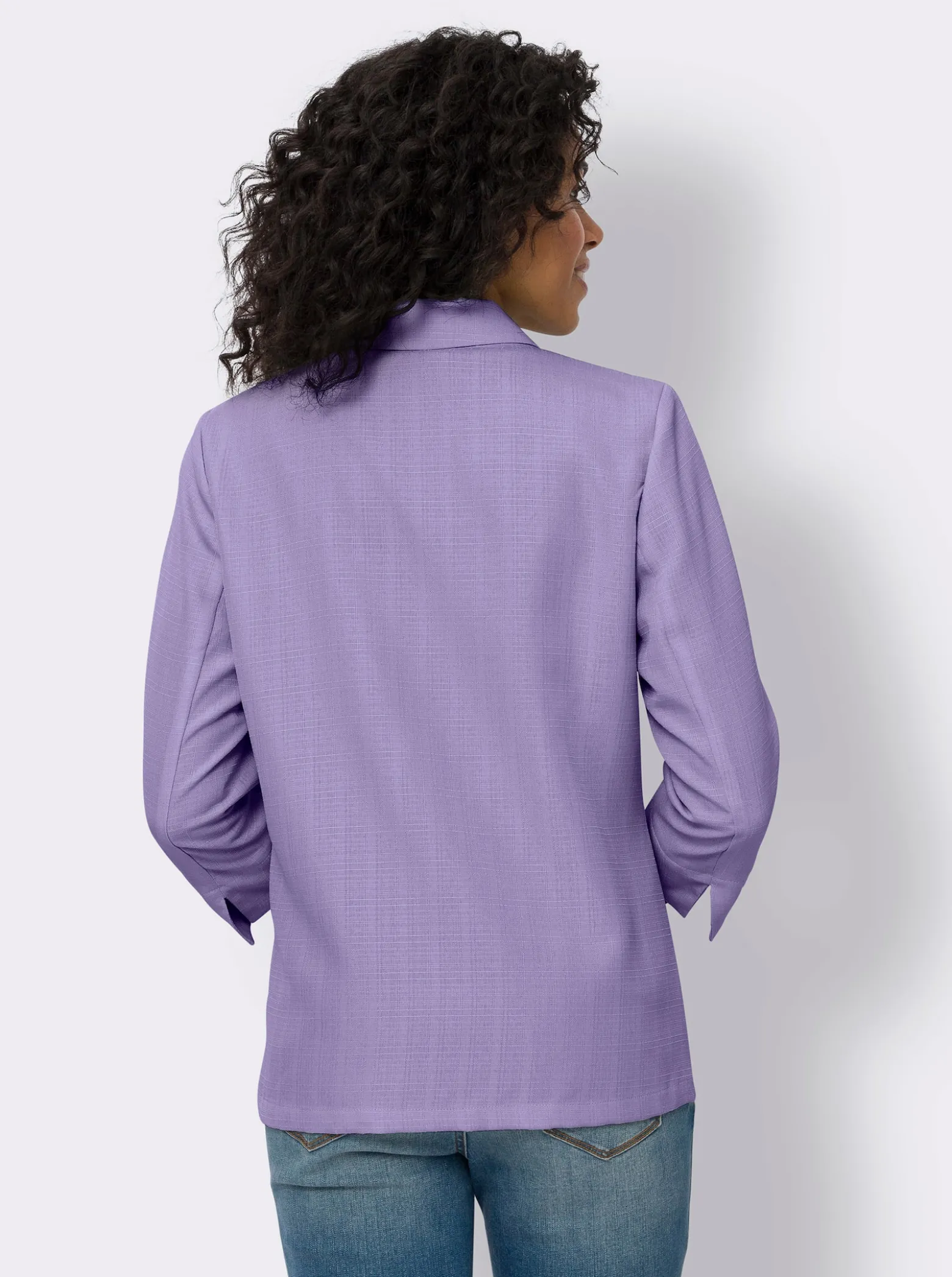Blazer in Leinen-Optik