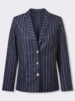 Blazer mit goldfarbenen Schmuckknöpfen