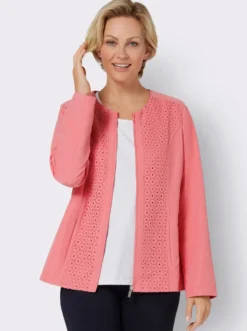 Blazer mit Lochmuster