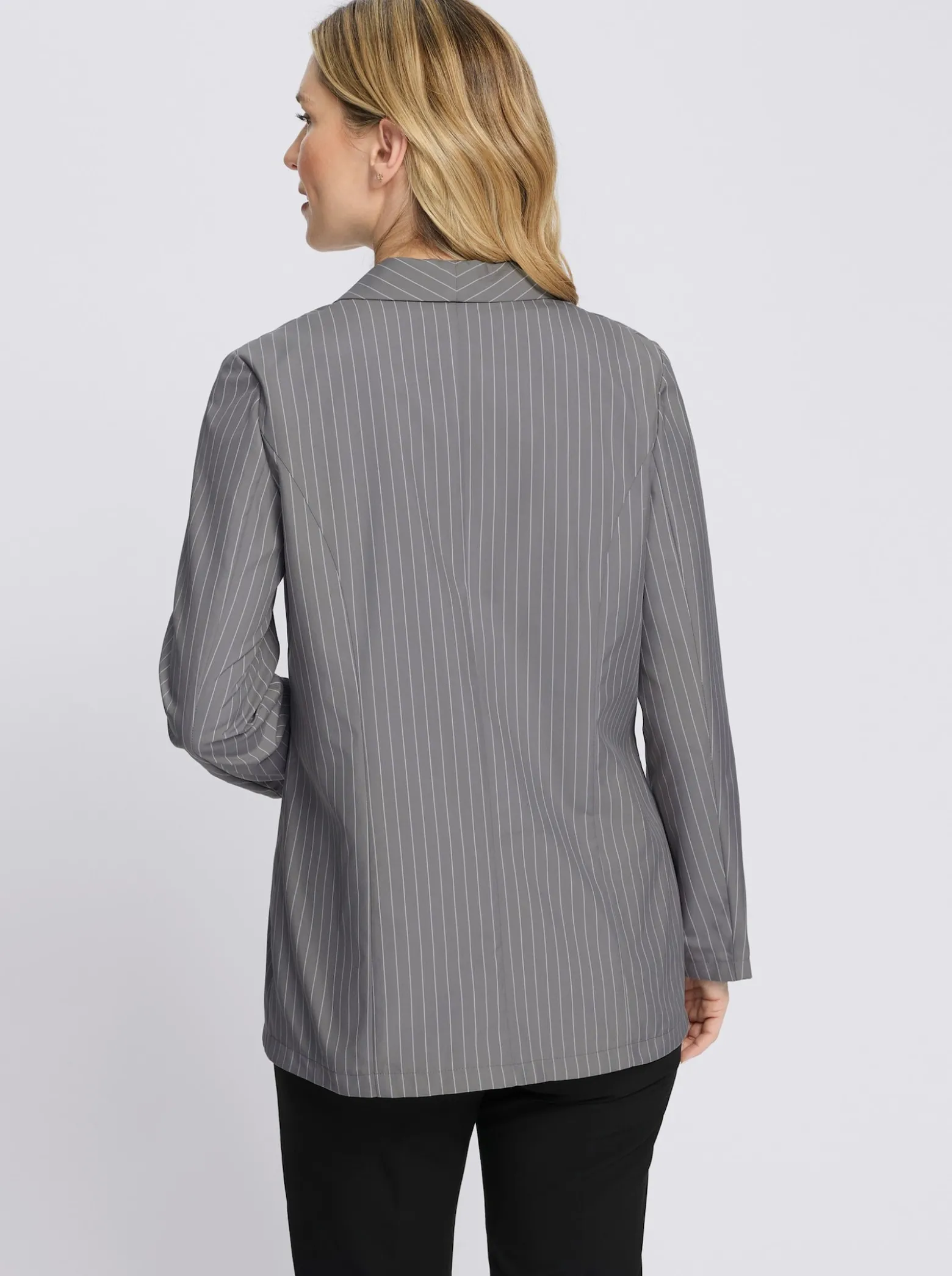Blazer mit Nadelstreifen