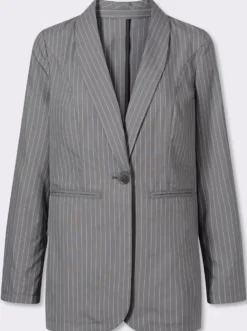 Blazer mit Nadelstreifen