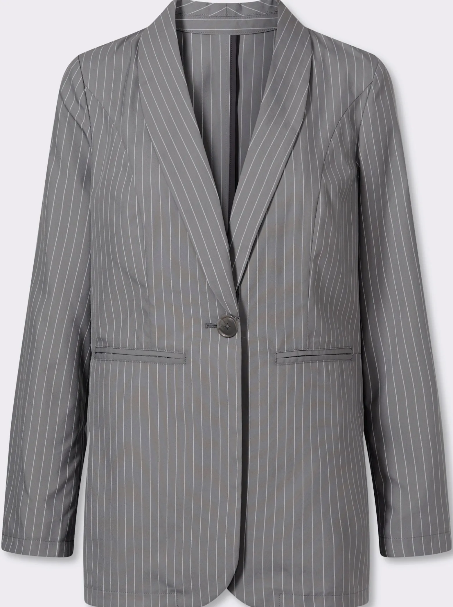 Blazer mit Nadelstreifen