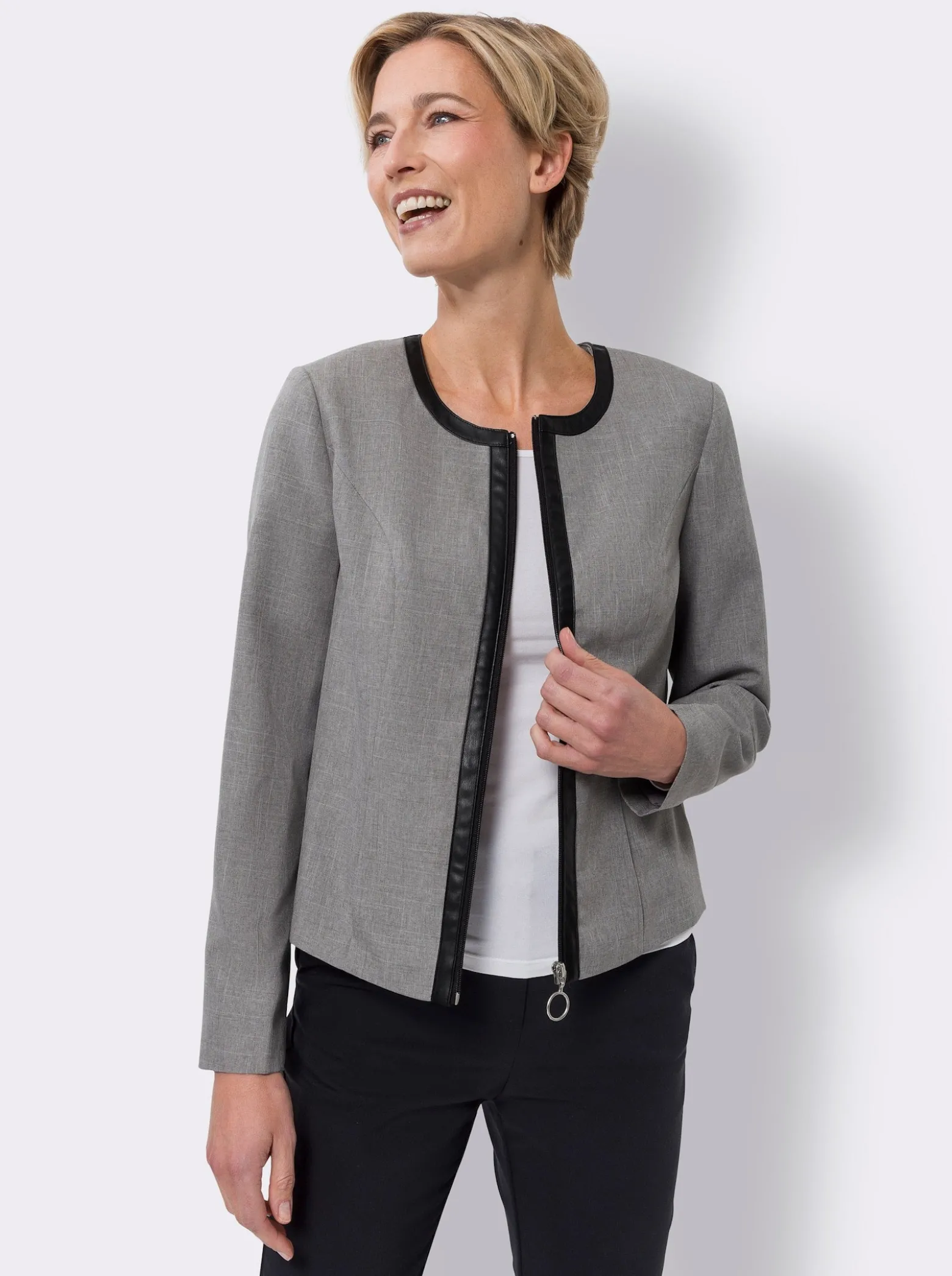Blazer mit Schulterpolstern