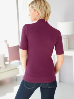 Blazershirt mit Stehkragen