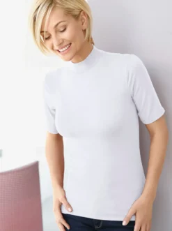 Blazershirt mit Stehkragen
