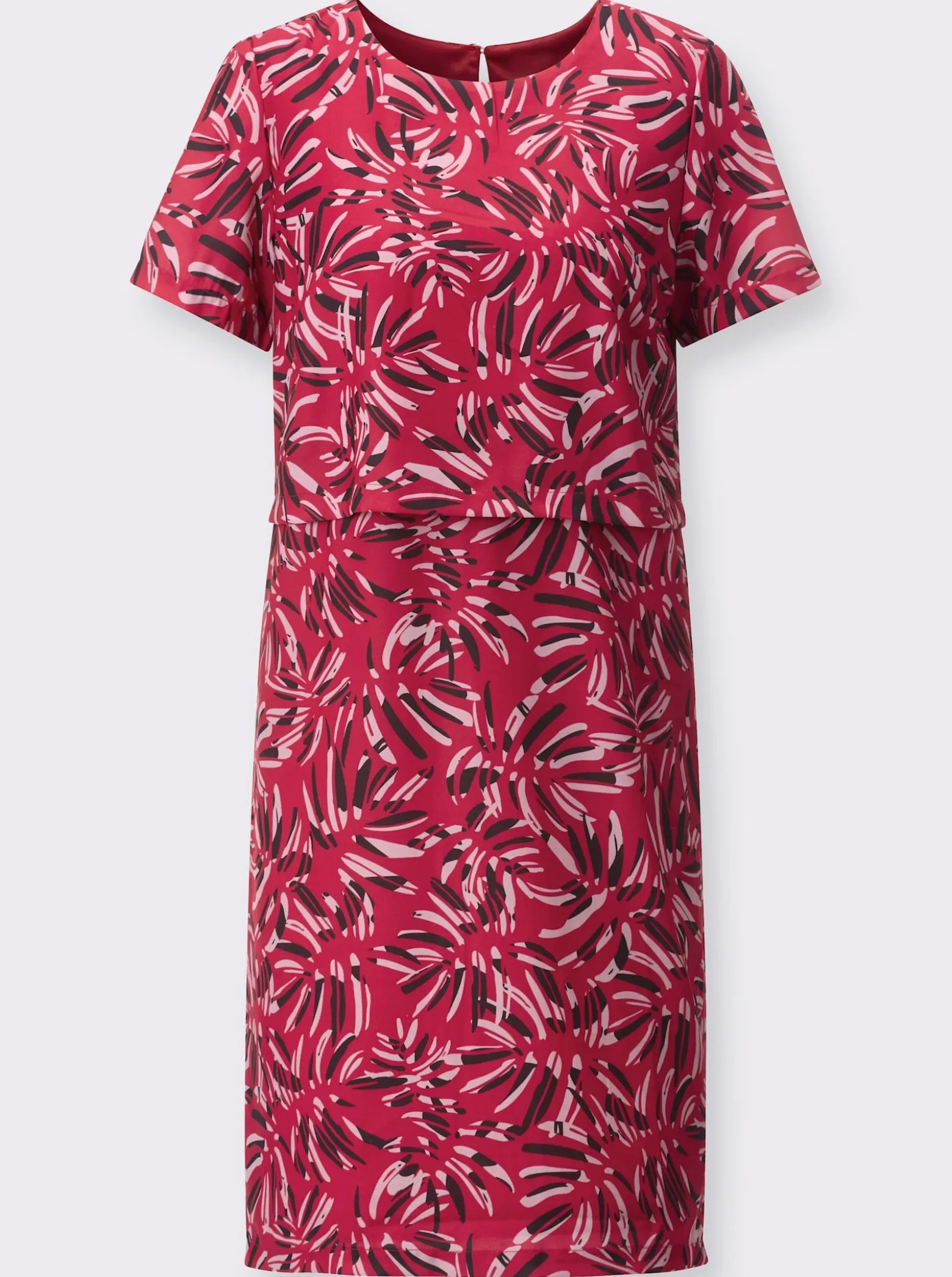 Bleistiftkleid in 2-in-1-Optik