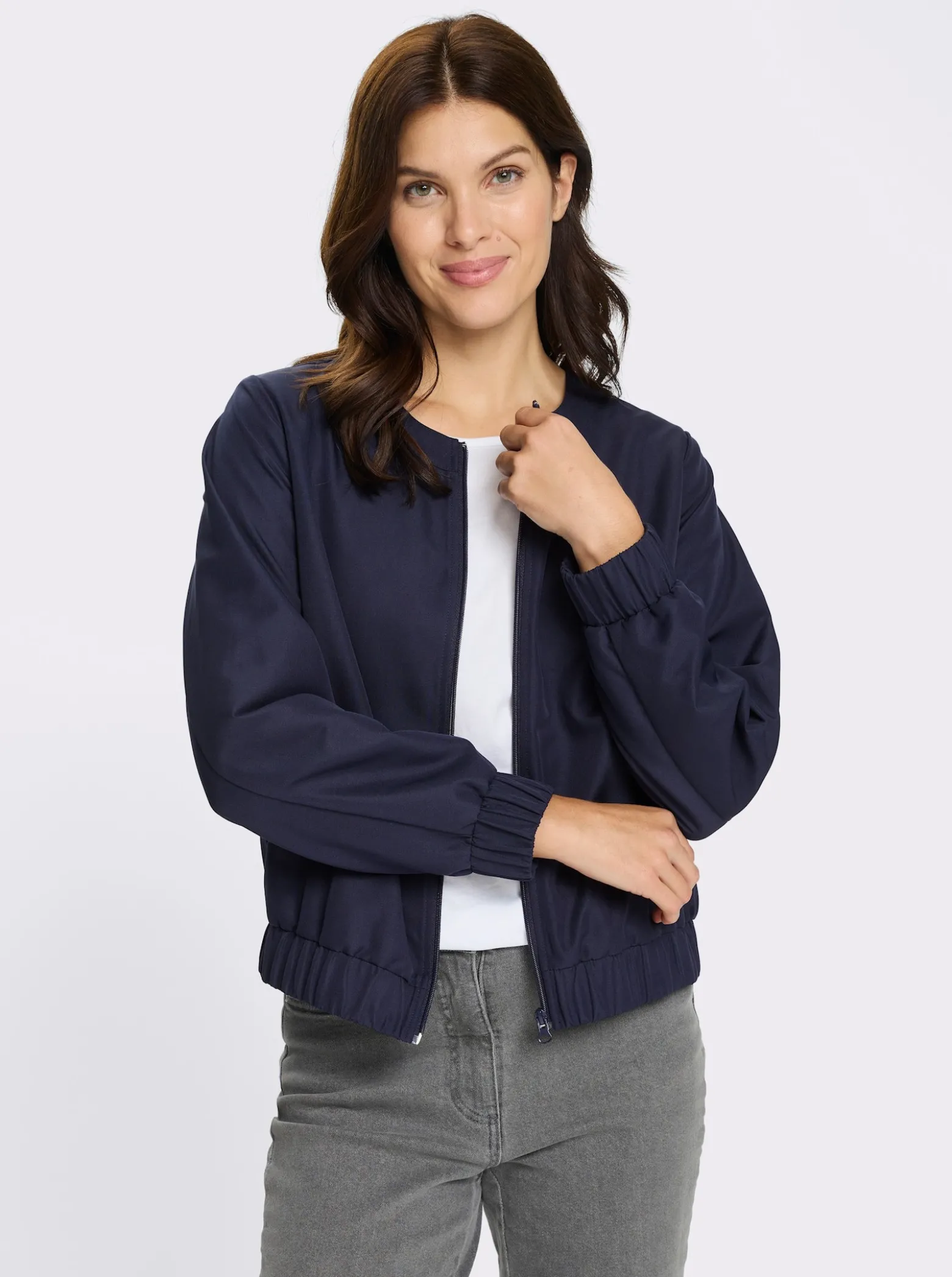 Blousonjacke mit Reißverschluss