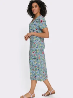 Blumenkleid aus reiner Viskose