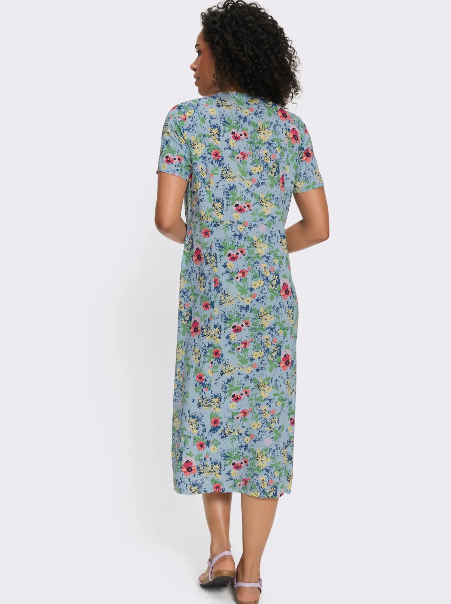 Blumenkleid aus reiner Viskose