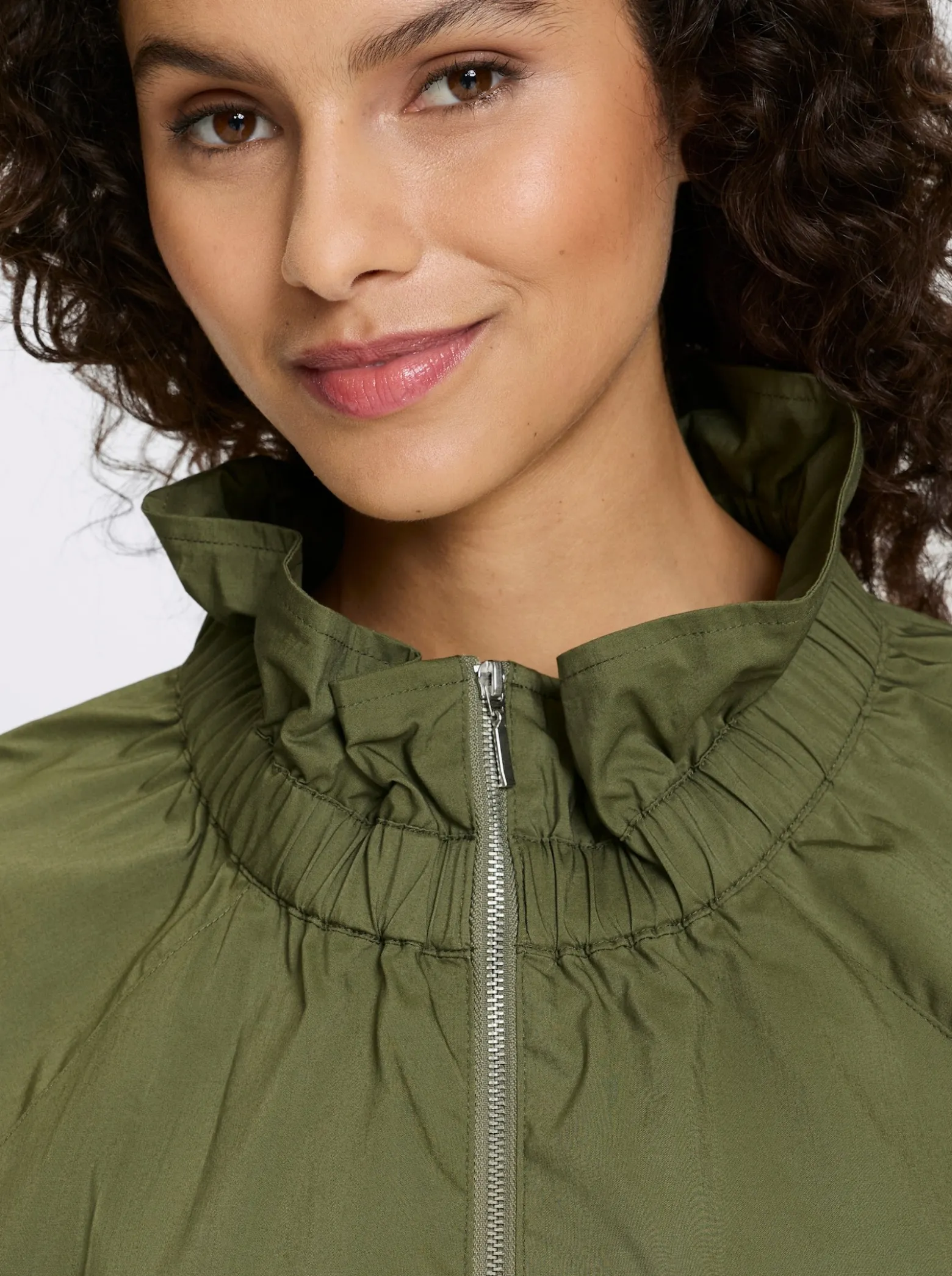 Blusenjacke mit Stehkragen