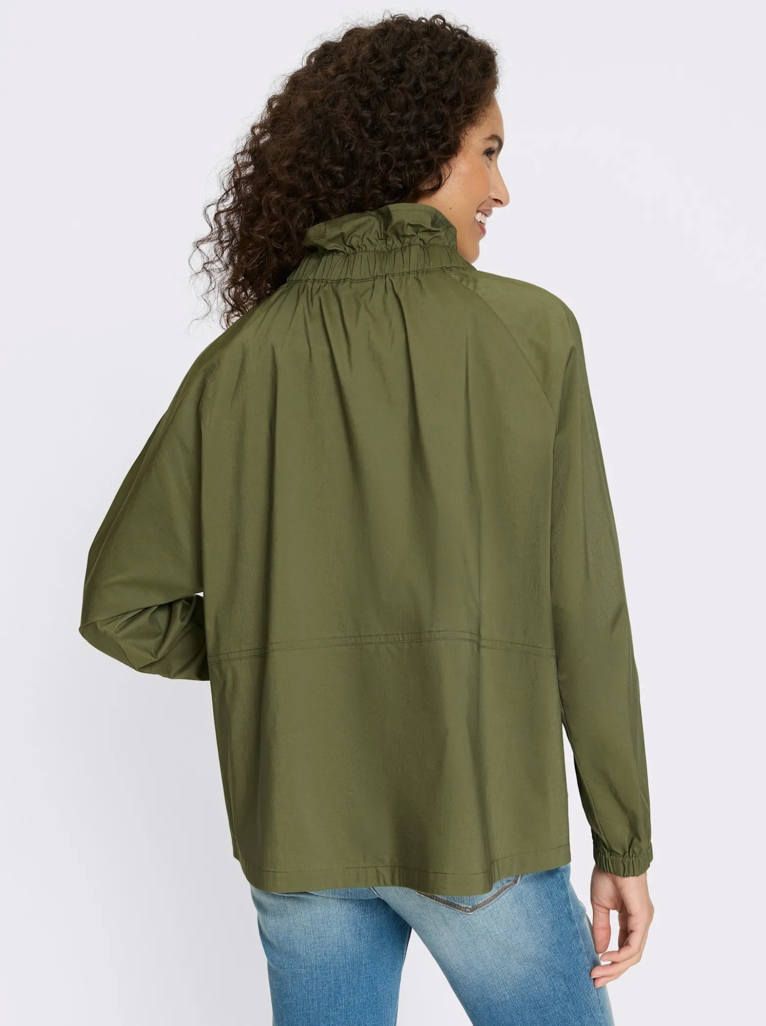 Blusenjacke mit Stehkragen