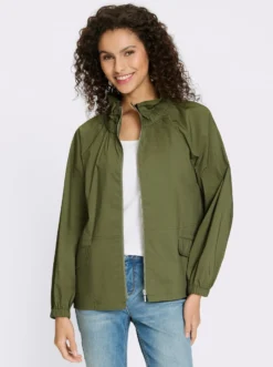 Blusenjacke mit Stehkragen