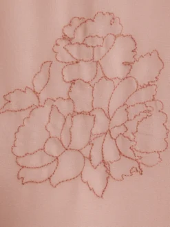 Blusenshirt mit Blüten-Applikationen