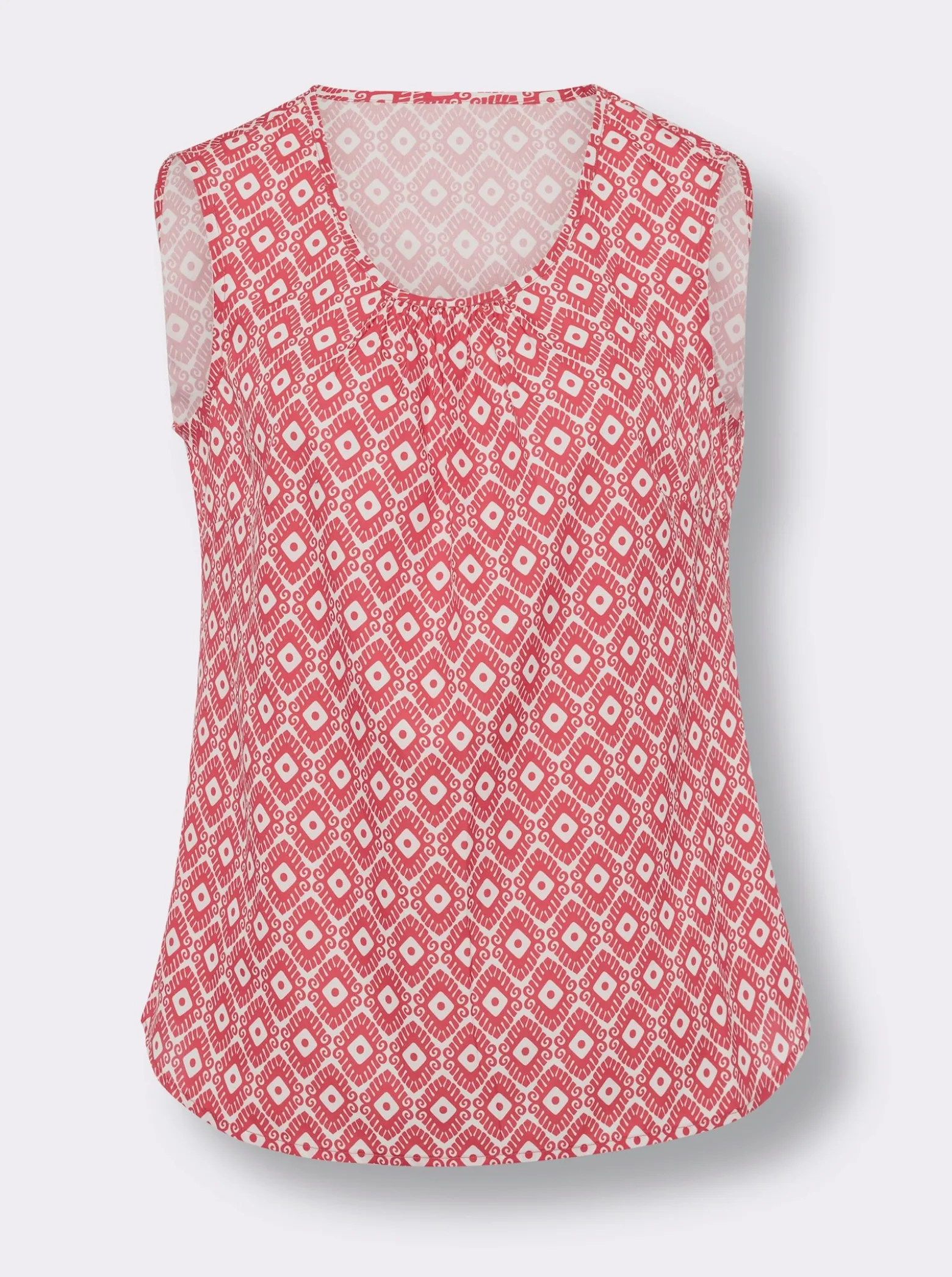 Blusentop mit Minimal-Muster