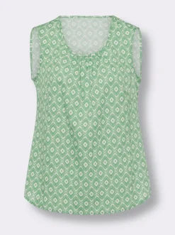 Blusentop mit Minimal-Muster