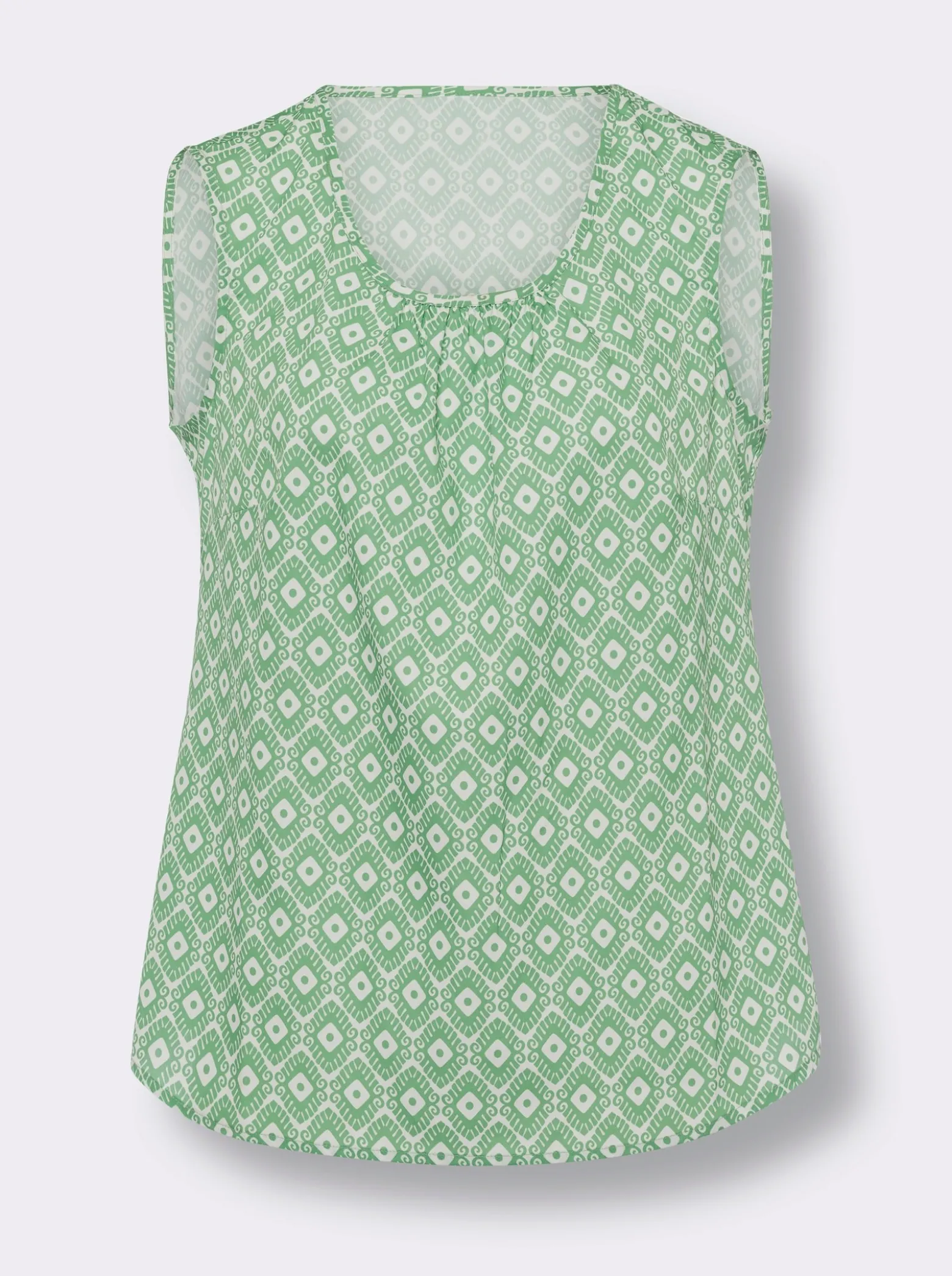 Blusentop mit Minimal-Muster