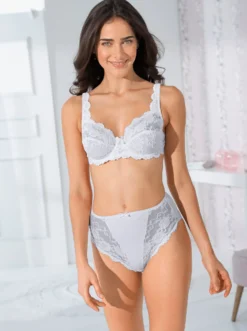 Body mit Bügel aus elastischer Spitze