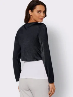 Bolero mit Chiffon-Volants