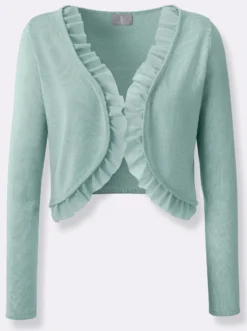 Bolero mit Chiffon-Volants
