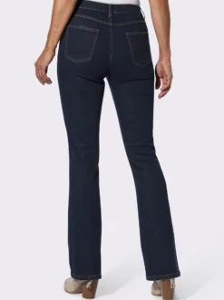 Bootcut-Jeans mit abgesteppter Biese