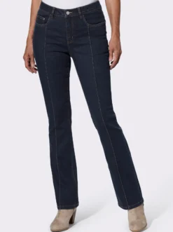 Bootcut-Jeans mit abgesteppter Biese