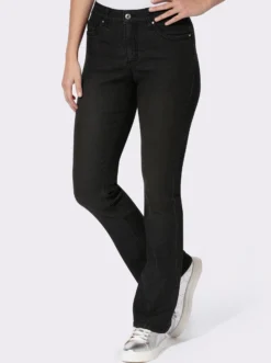 Bootcut-Jeans mit Passformsattel