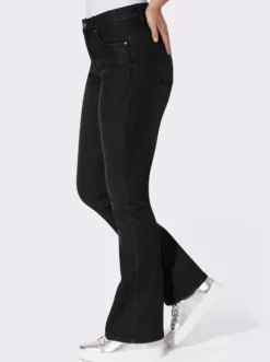 Bootcut-Jeans mit Passformsattel