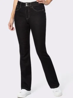 Bootcut-Jeans mit Push up-Effekt