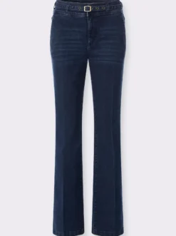 Bootcut-Jeans mit Waschung
