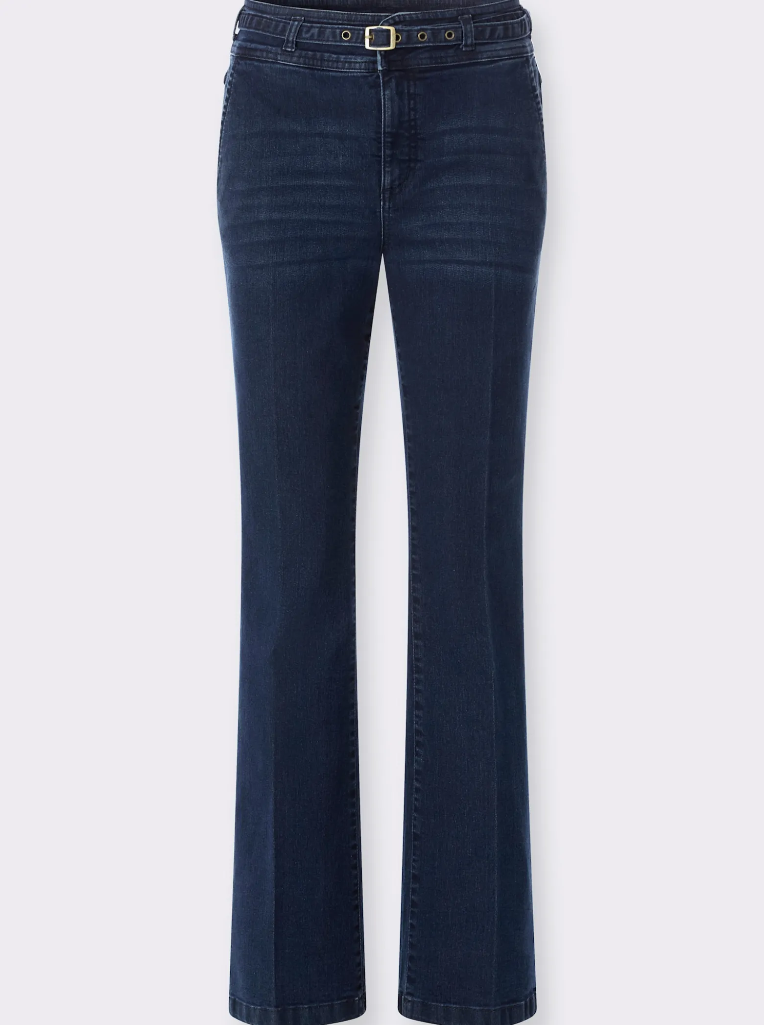Bootcut-Jeans mit Waschung