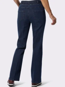 Bootcut-Jeans mit Waschung