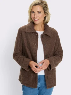 Boucléjacke für normale Wintertemperaturen