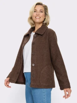 Boucléjacke für normale Wintertemperaturen