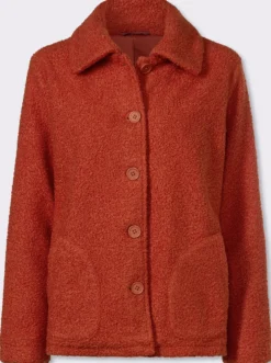 Boucléjacke für normale Wintertemperaturen