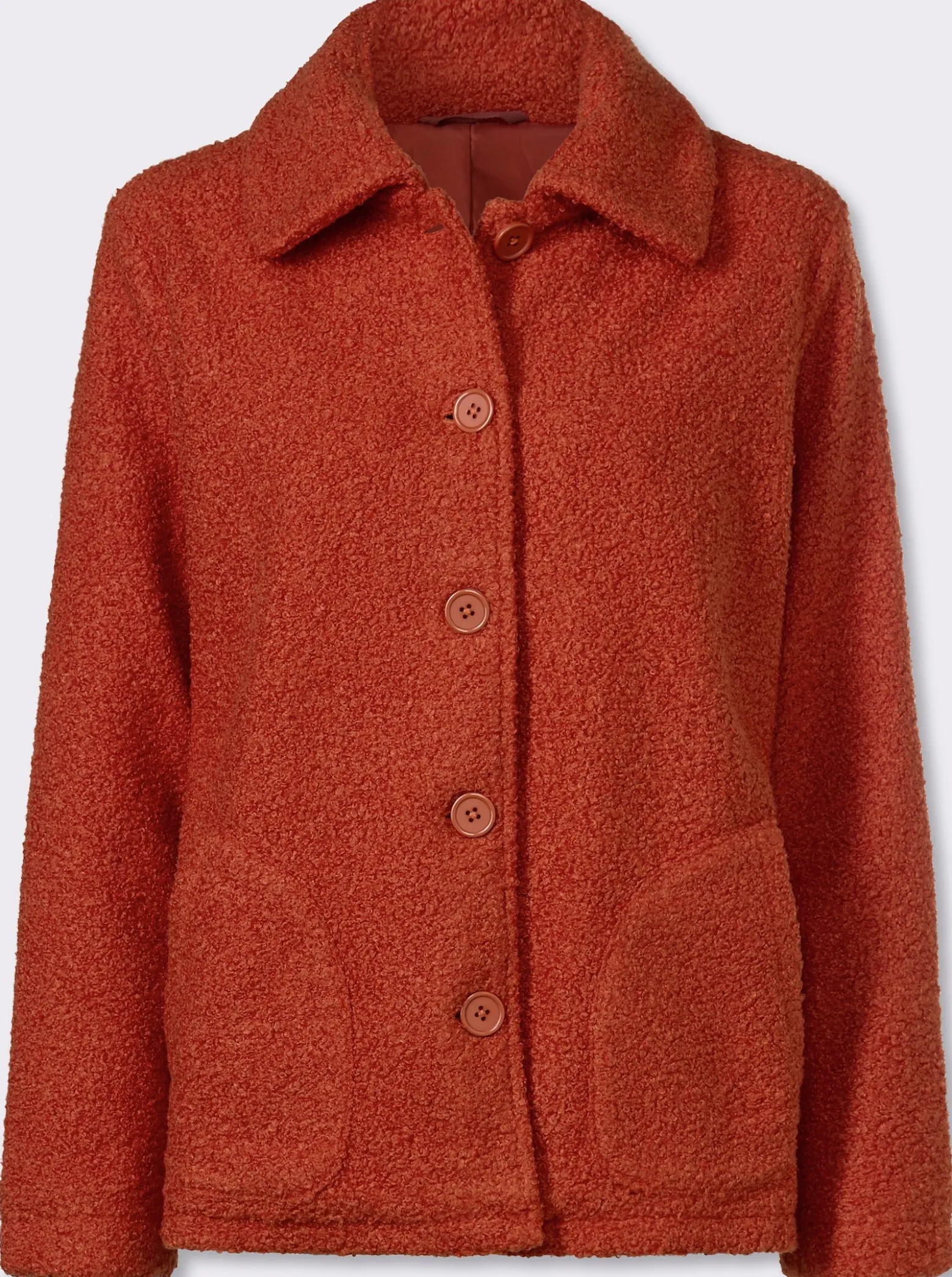 Boucléjacke für normale Wintertemperaturen