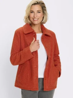 Boucléjacke für normale Wintertemperaturen