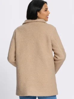 Boucléjacke mit Stehkragen