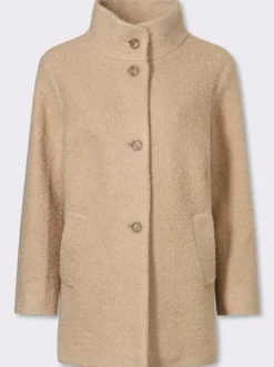 Boucléjacke mit Stehkragen